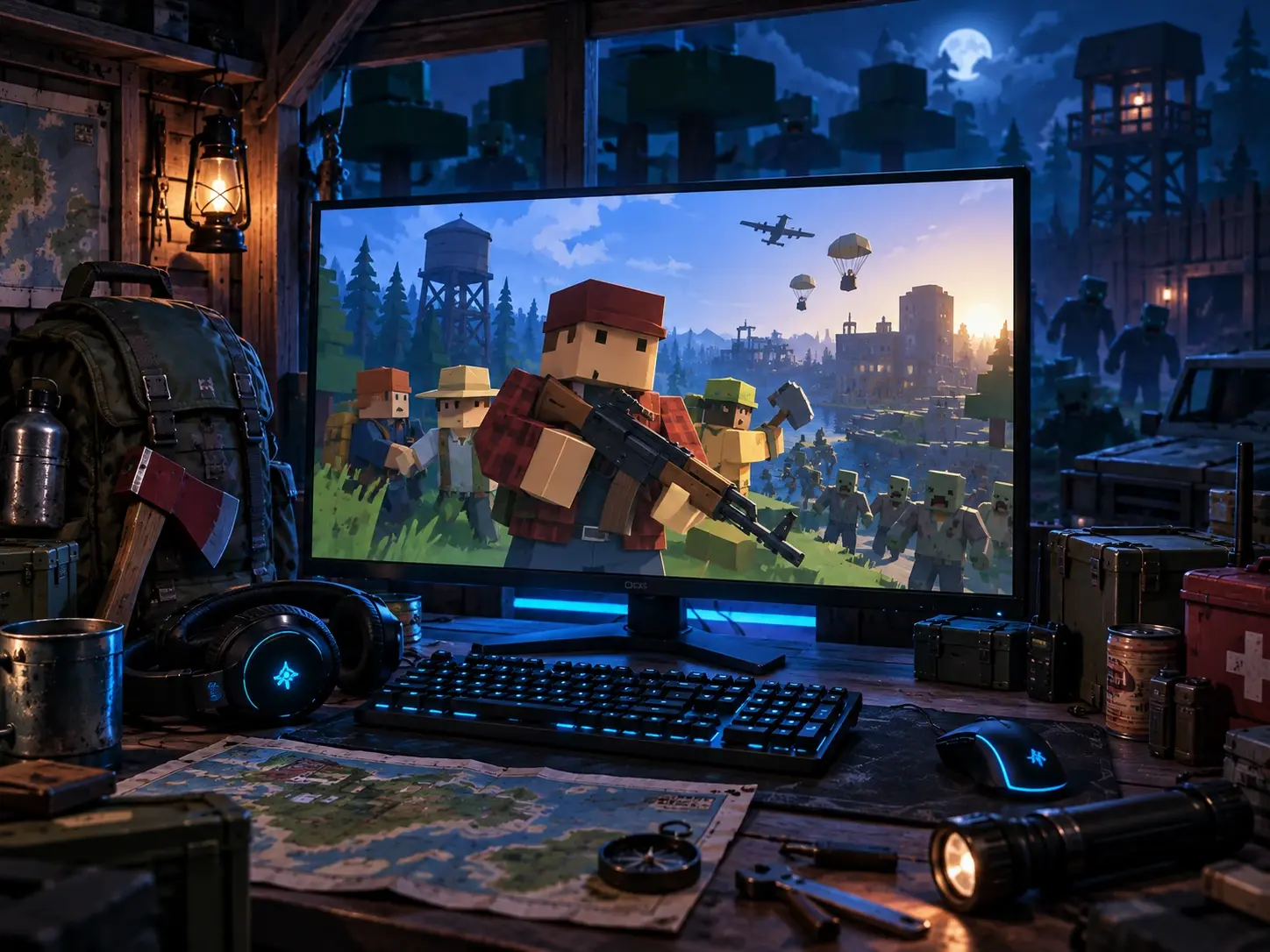 Unturned — бесплатная игра на выживание и строительство в Steam