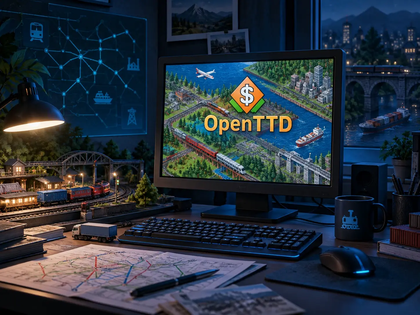 OpenTTD — бесплатная стратегия для слабых ПК с транспортной компанией и железными дорогами