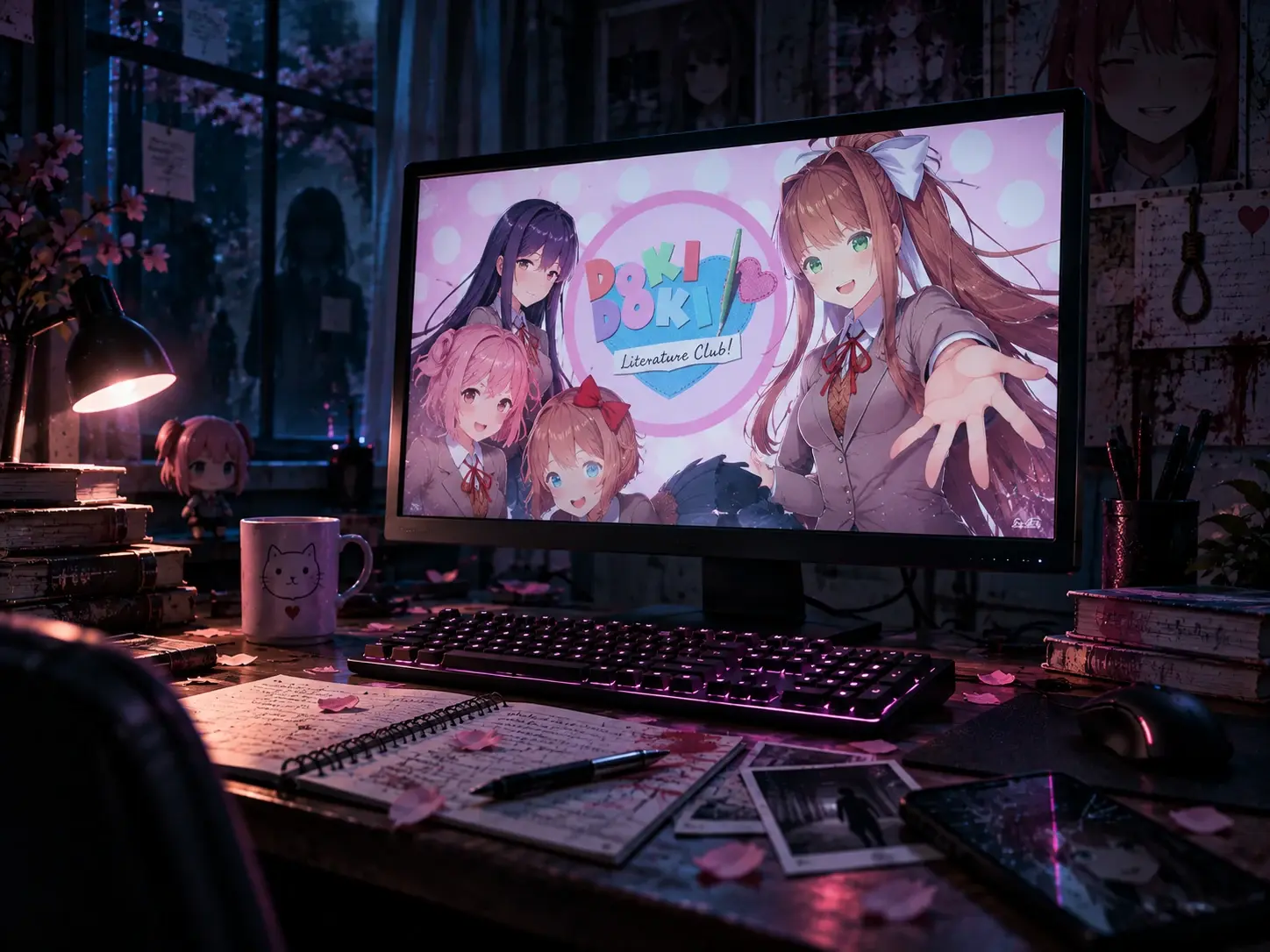 Doki Doki Literature Club — бесплатный психологический хоррор в Steam