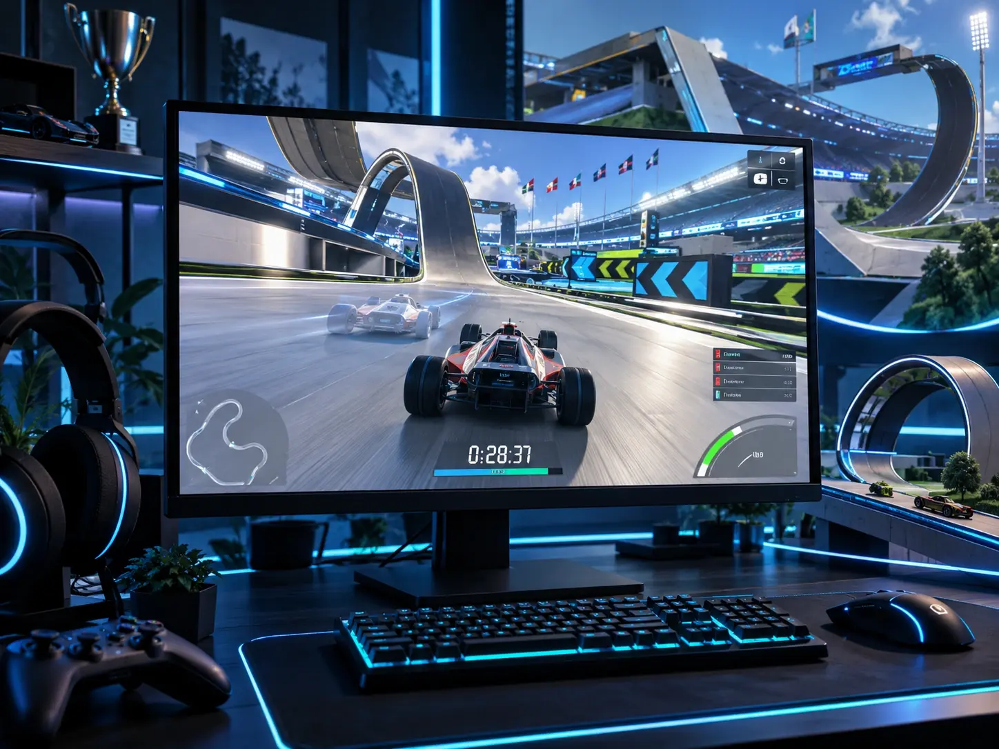 Trackmania — бесплатная гонка в Steam с новыми трассами и соревнованиями