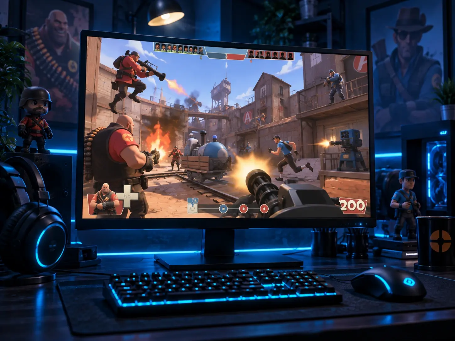 Team Fortress 2 — бесплатный классовый командный шутер в Steam
