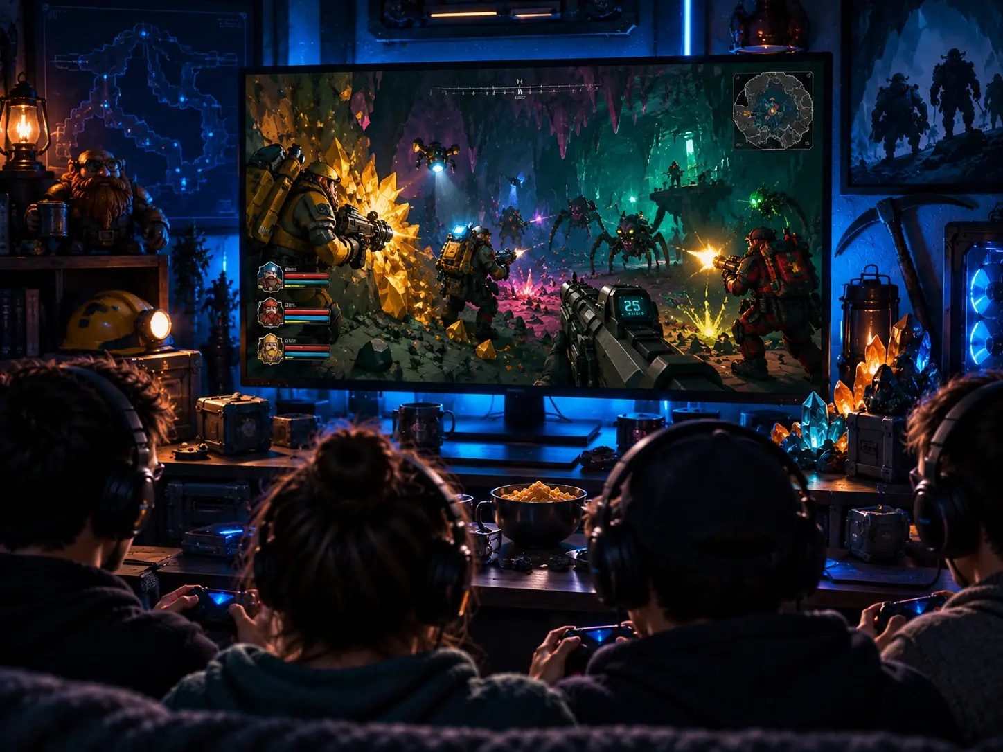 Deep Rock Galactic — кооперативная игра в Steam с командными миссиями и разными классами
